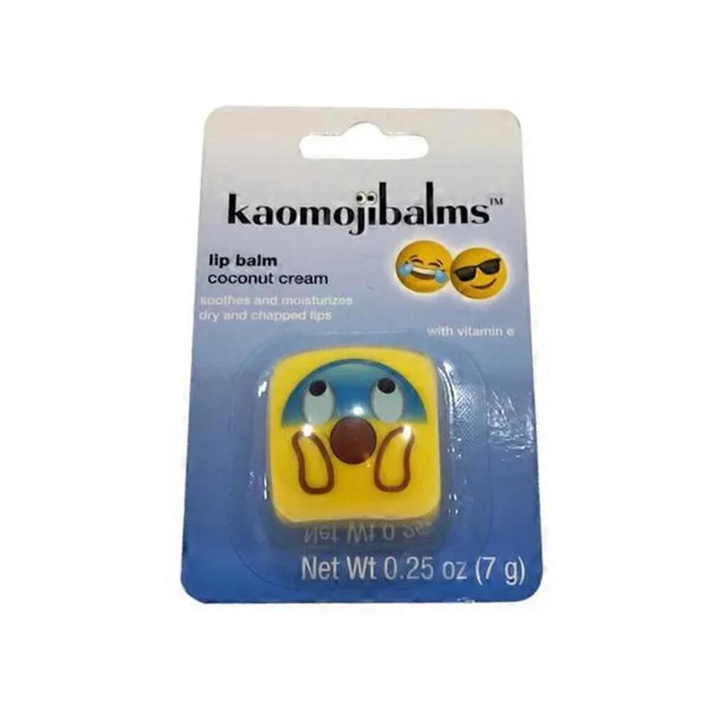 NEW SEALED  KAOMOJIBALMS Omg Face Coconut Cream Lip Balm  .25 OZ